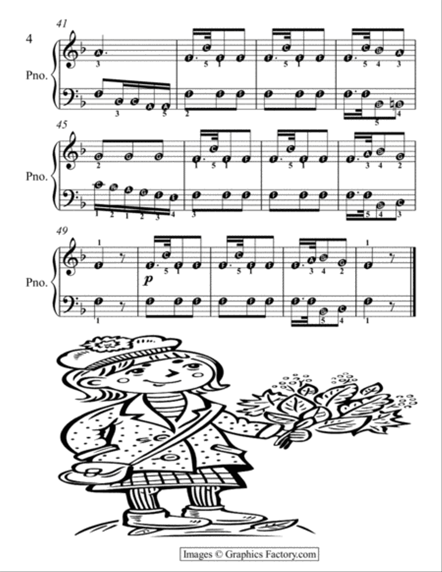 Petite Classics for Easiest Piano Booklet C Easy Piano scores gallery preview page 6