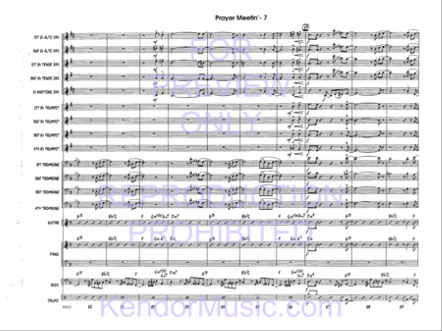 Prayer Meetin' Jazz Ensemble scores gallery preview page 9