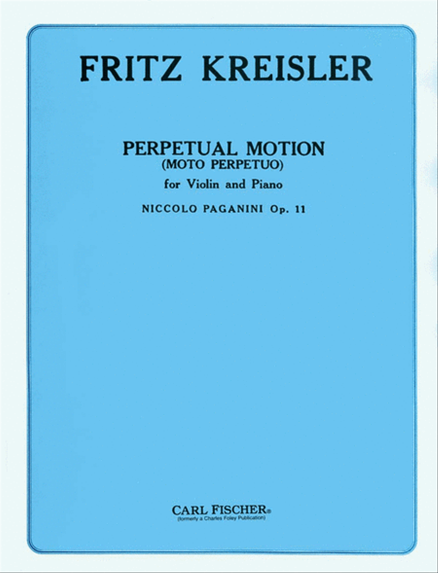 Perpetual Motion (Moto Perpetuo), Op. 11