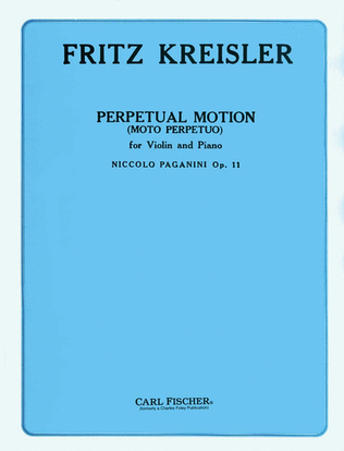 Book cover for Perpetual Motion (Moto Perpetuo), Op. 11