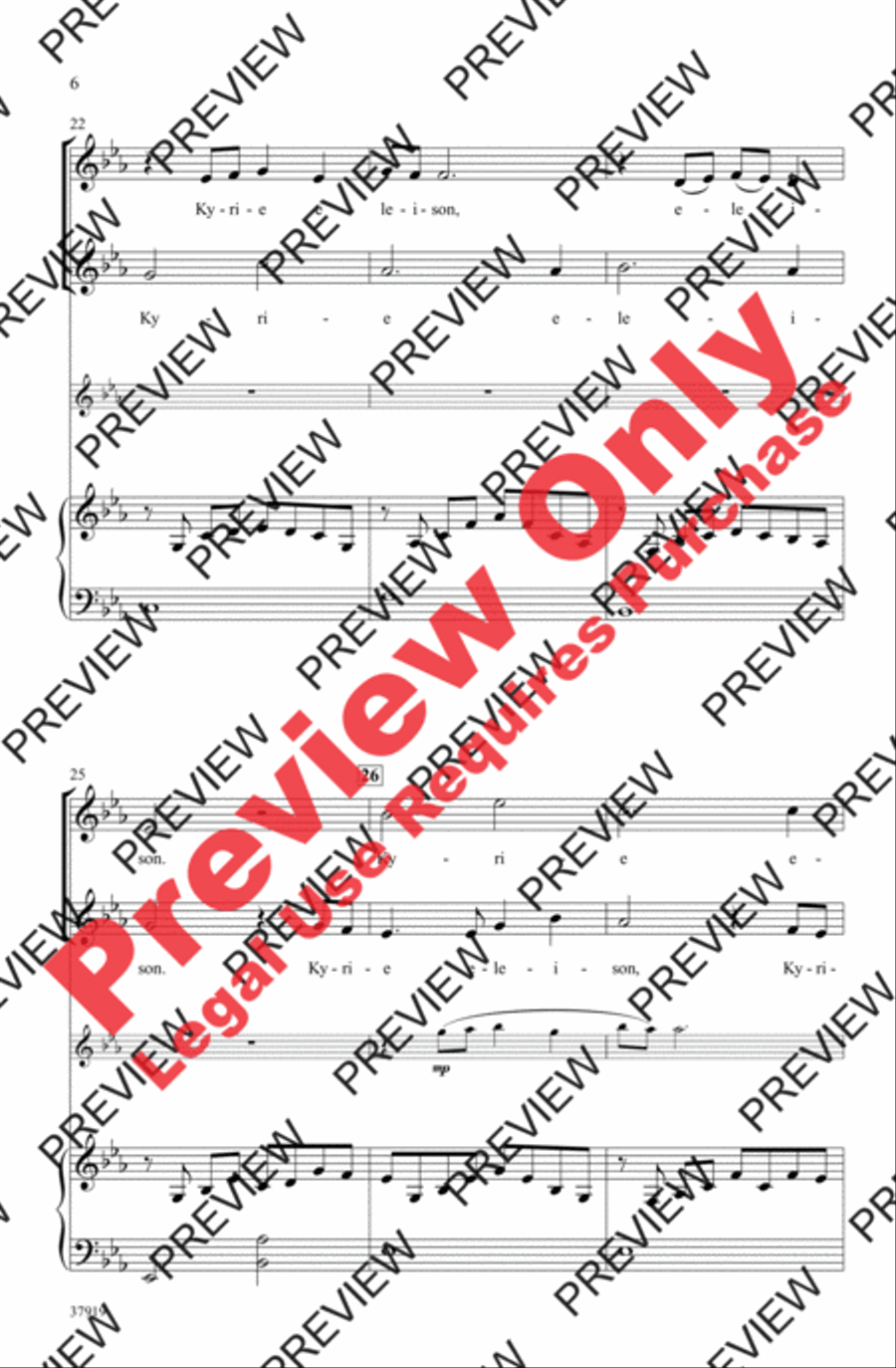 Kyrie Canon 2-Part scores gallery preview page 6