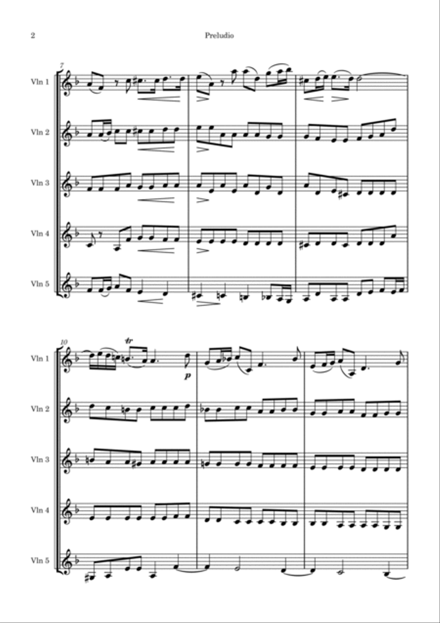 Corelli Violin Sonata No. 10 Violin scores gallery preview page 2
