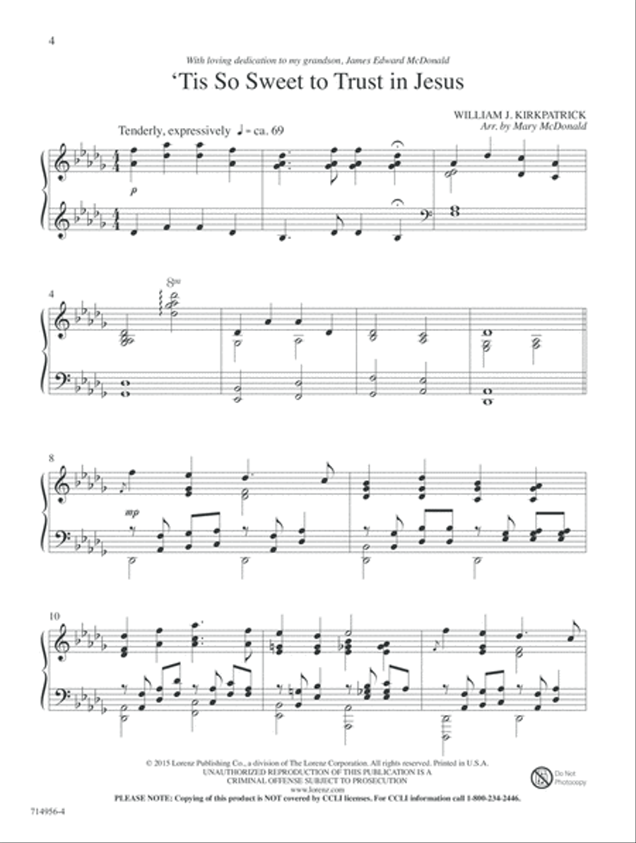 Gospel Gold (Digital Download) Piano Solo scores gallery preview page 4