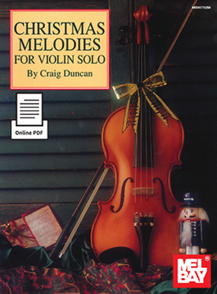 Book cover for Christmas Melodies for Violin Solo