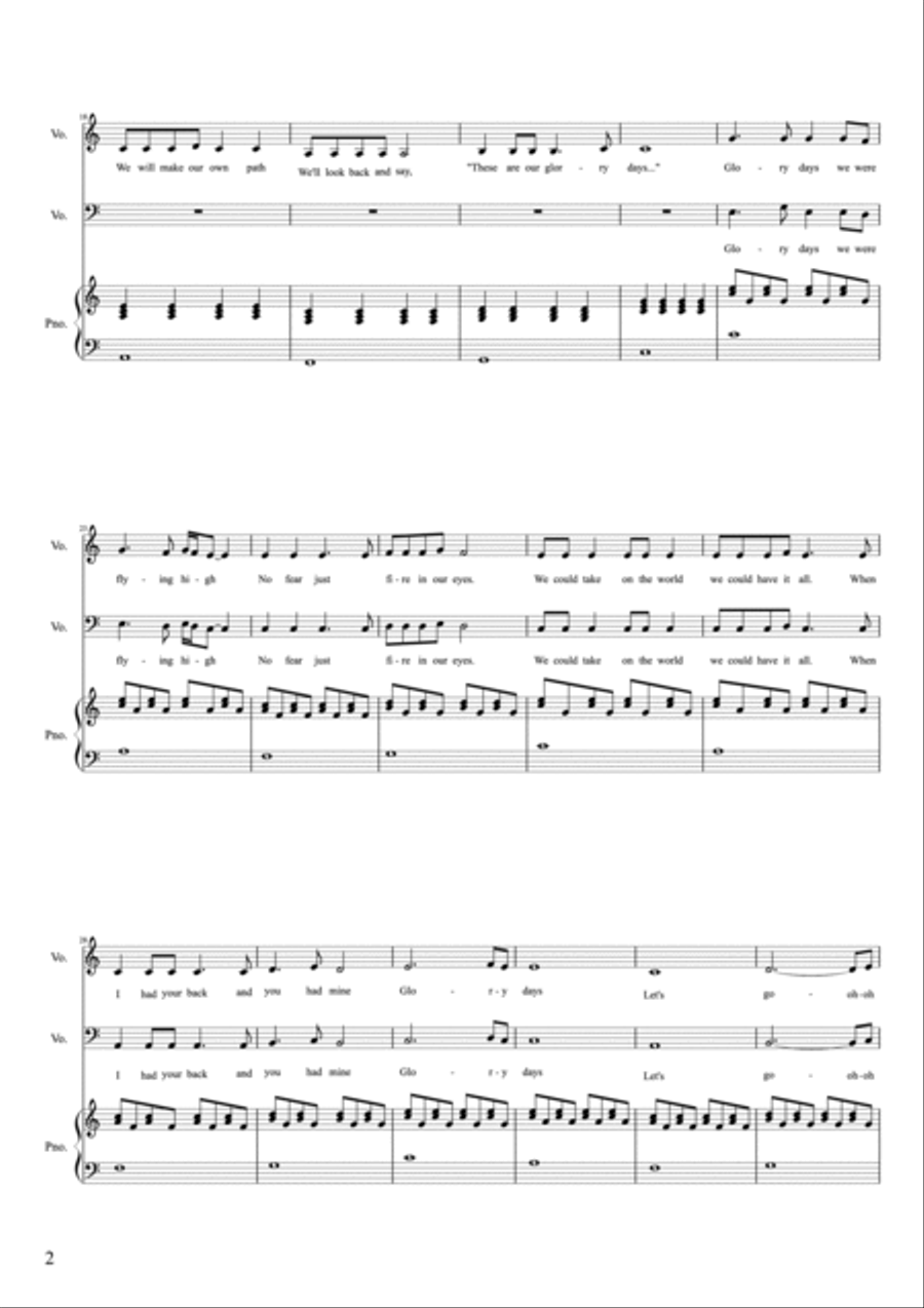 Glory Days Glory Days Small Ensemble scores gallery preview page 2