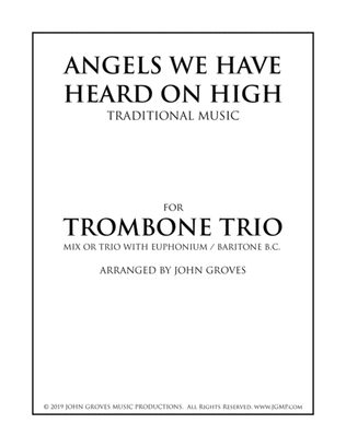 Book cover for Angels We Have Heard On High - Trombone Trio