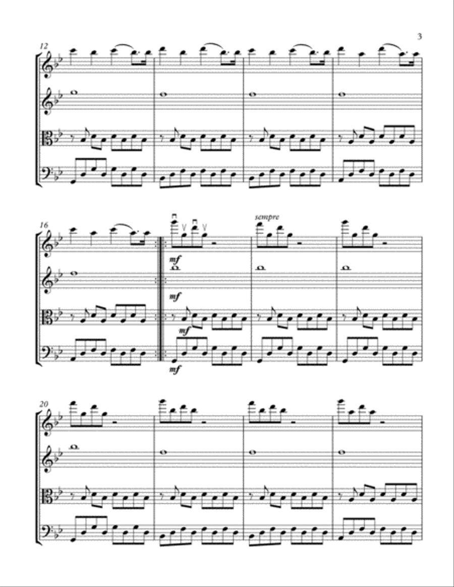 Summer 78 String Quartet scores gallery preview page 3