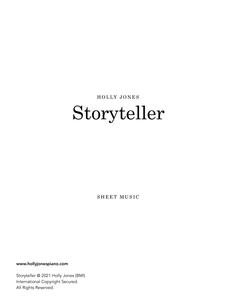 Storyteller Piano Solo scores gallery preview page 1