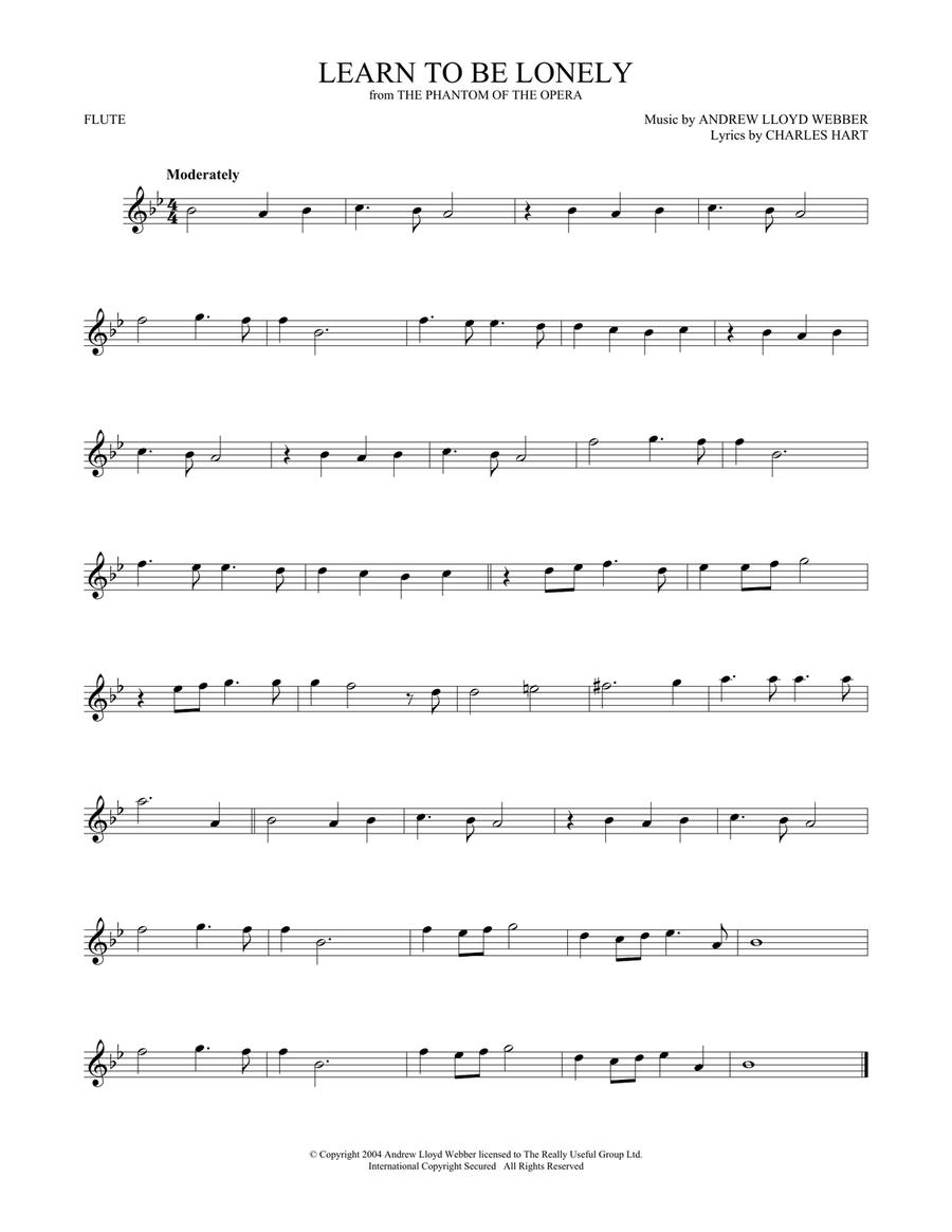 Learn To Be Lonely (from The Phantom Of The Opera)
