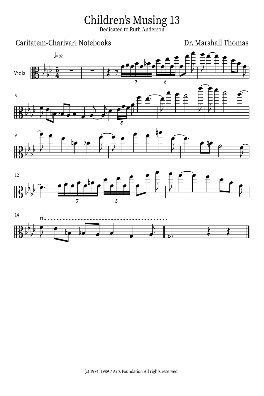 Children's Musing 13 Small Ensemble scores gallery preview page 5