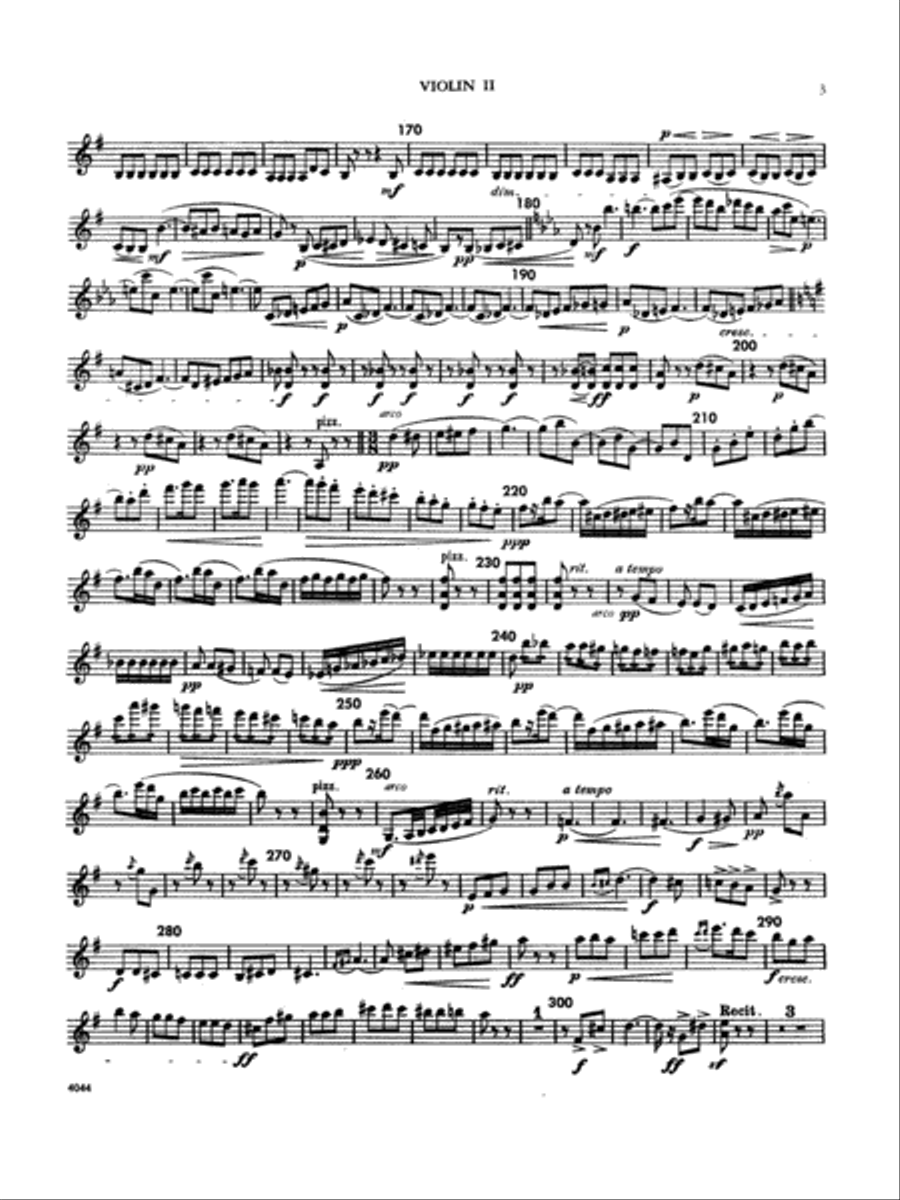 Italian Serenade: 2nd Violin String Quartet scores gallery preview page 3
