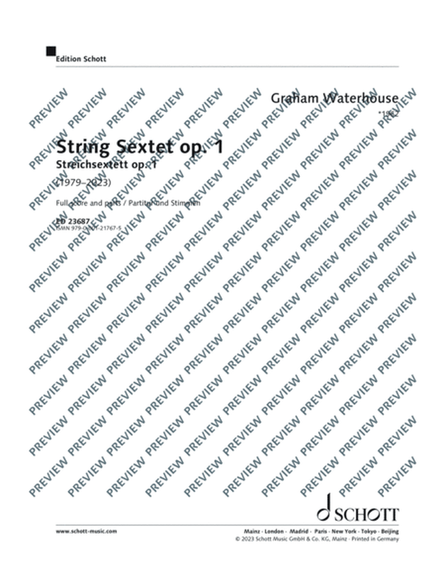 String Sextet op. 1