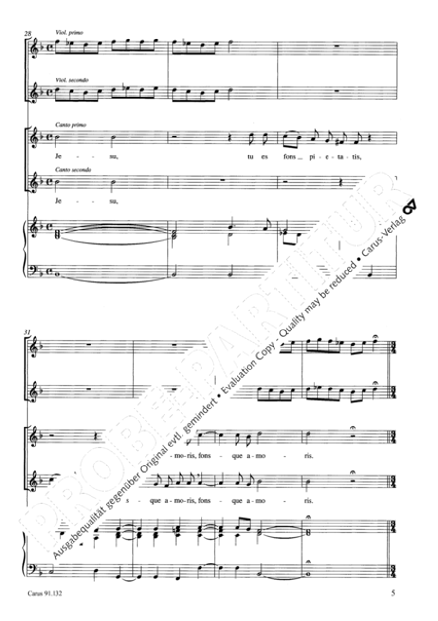 O dulcis Jesu 2-Part scores gallery preview page 6