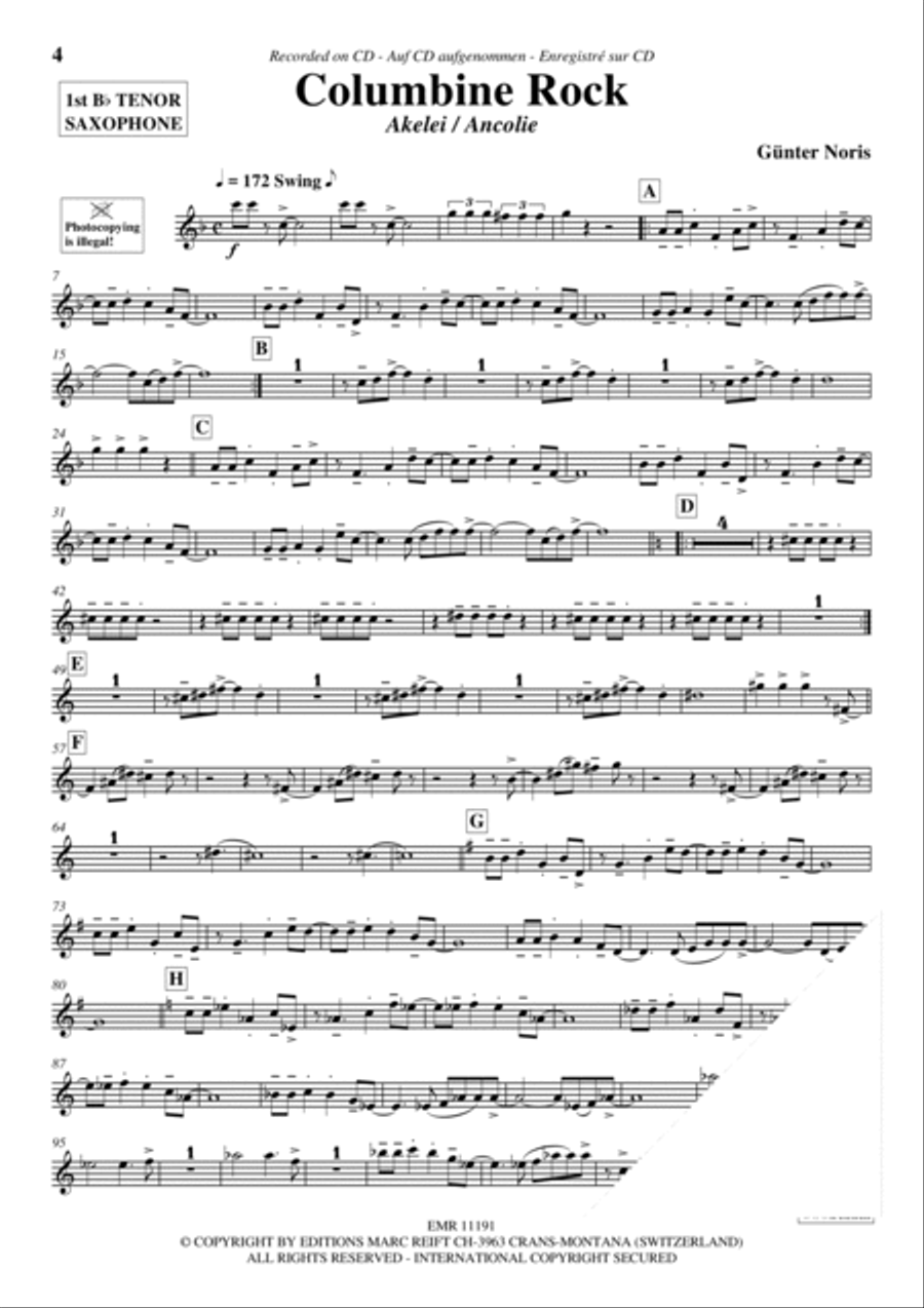 Play The 1st Tenor Sax With The Ballroom Dance Orchestra Vol. 3 Tenor Saxophone scores gallery preview page 5