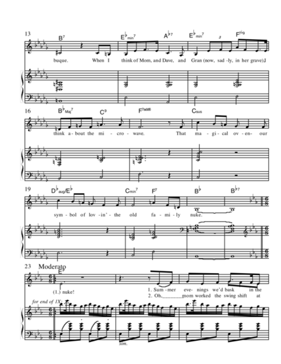 The Old Family Nuke The Old Family Nuke Piano, Vocal, Guitar scores gallery preview page 2