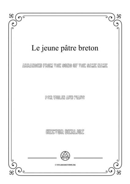 Berlioz-Le jeune pâtre breton,for Violin and Piano image number null