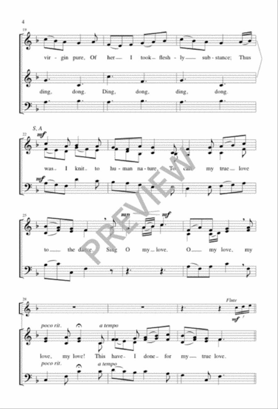 Tomorrow Shall Be My Dancing Day 3-Part scores gallery preview page 4