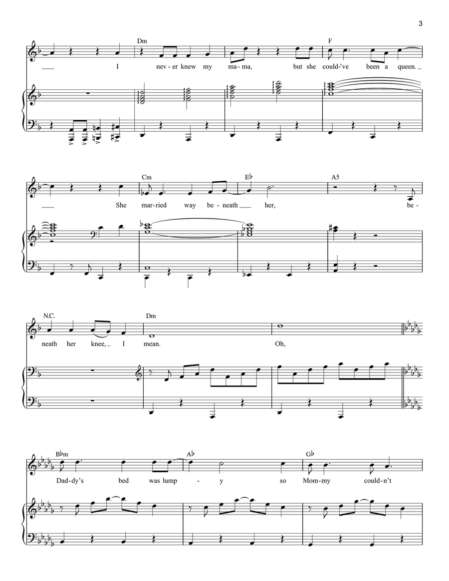 The Ballad of Farquaad (from Shrek The Musical) Baritone Horn TC scores gallery preview page 3