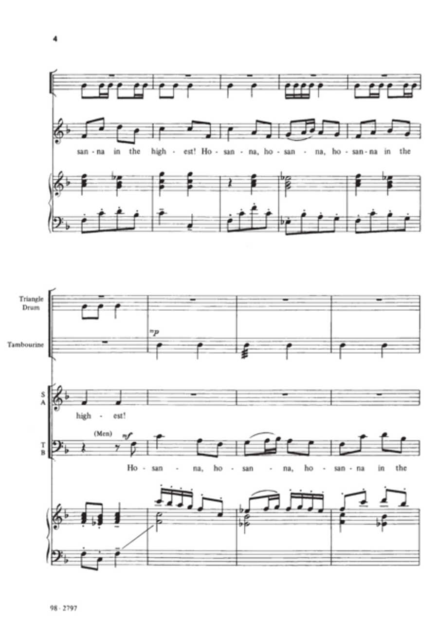 Hosanna in the Highest 4-Part scores gallery preview page 3