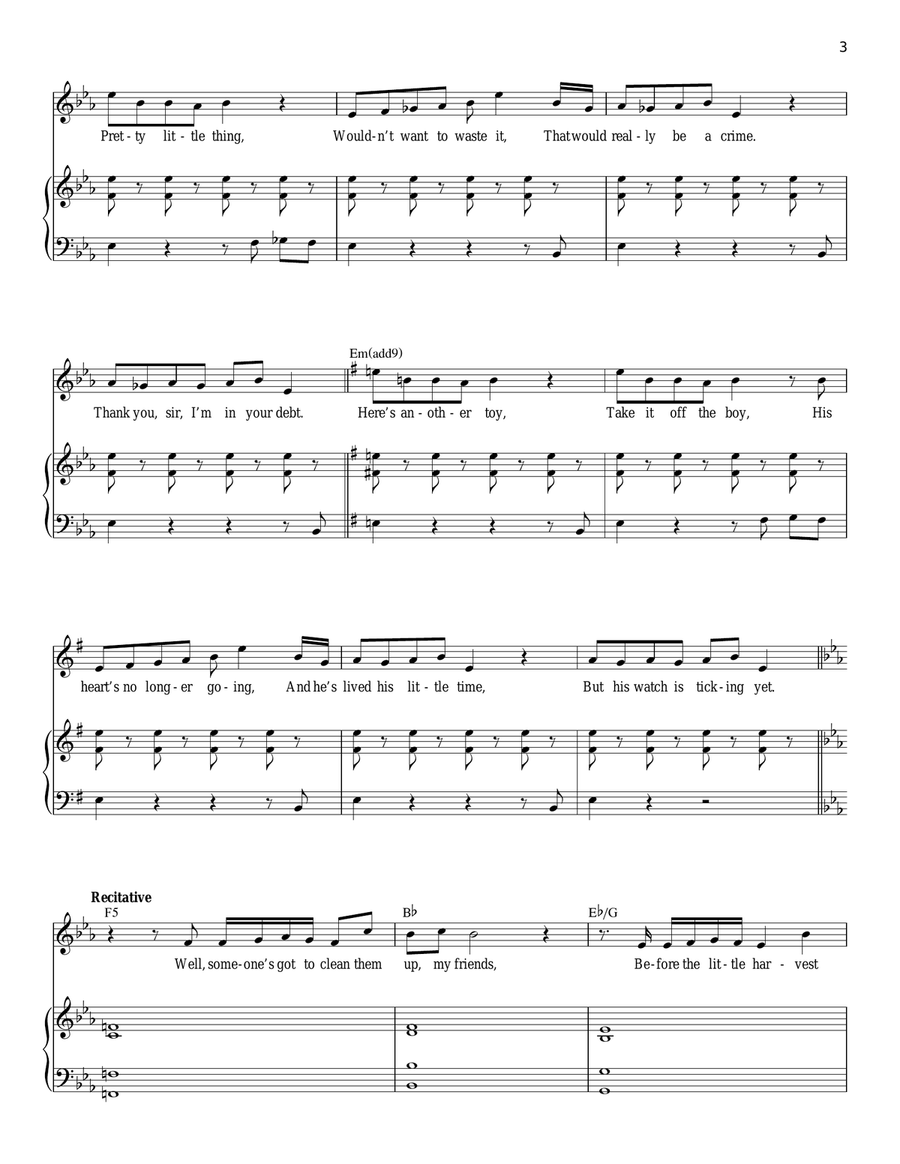 Dog Eats Dog Dog Eats Dog Piano, Vocal scores gallery preview page 3