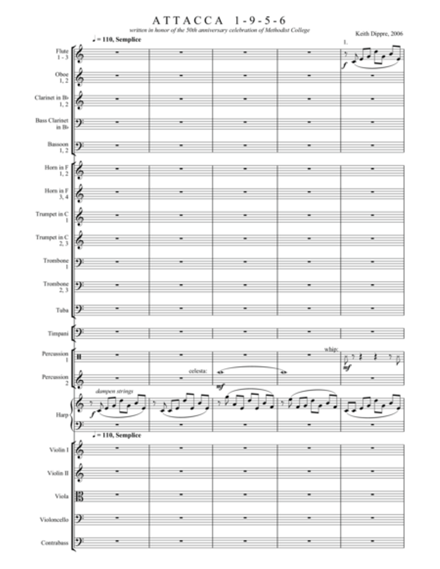 Attacca 1956 Full Orchestra scores gallery preview page 2