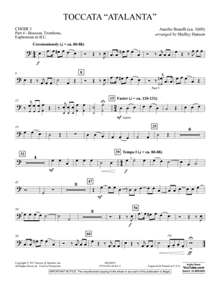 Toccata ("Atalanta") - Choir 1-Pt 4-Bsn, Tbn, Euph BC