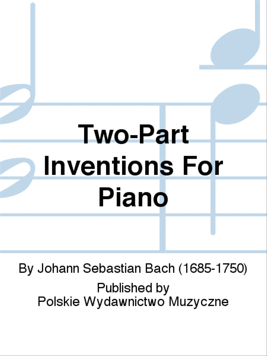 Two-Part Inventions For Piano Piano Solo scores gallery preview page 1