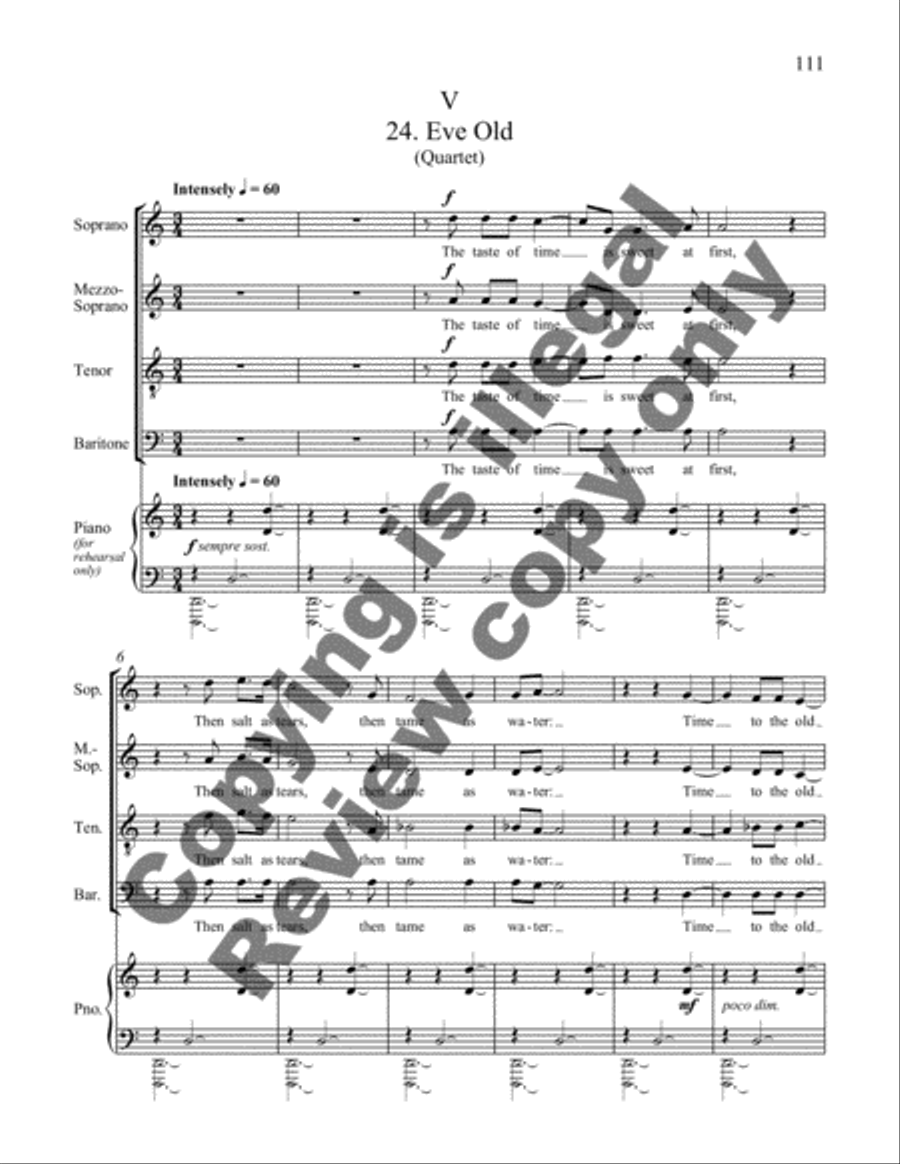 Songs for Eve Songs for Eve 4-Part scores gallery preview page 8