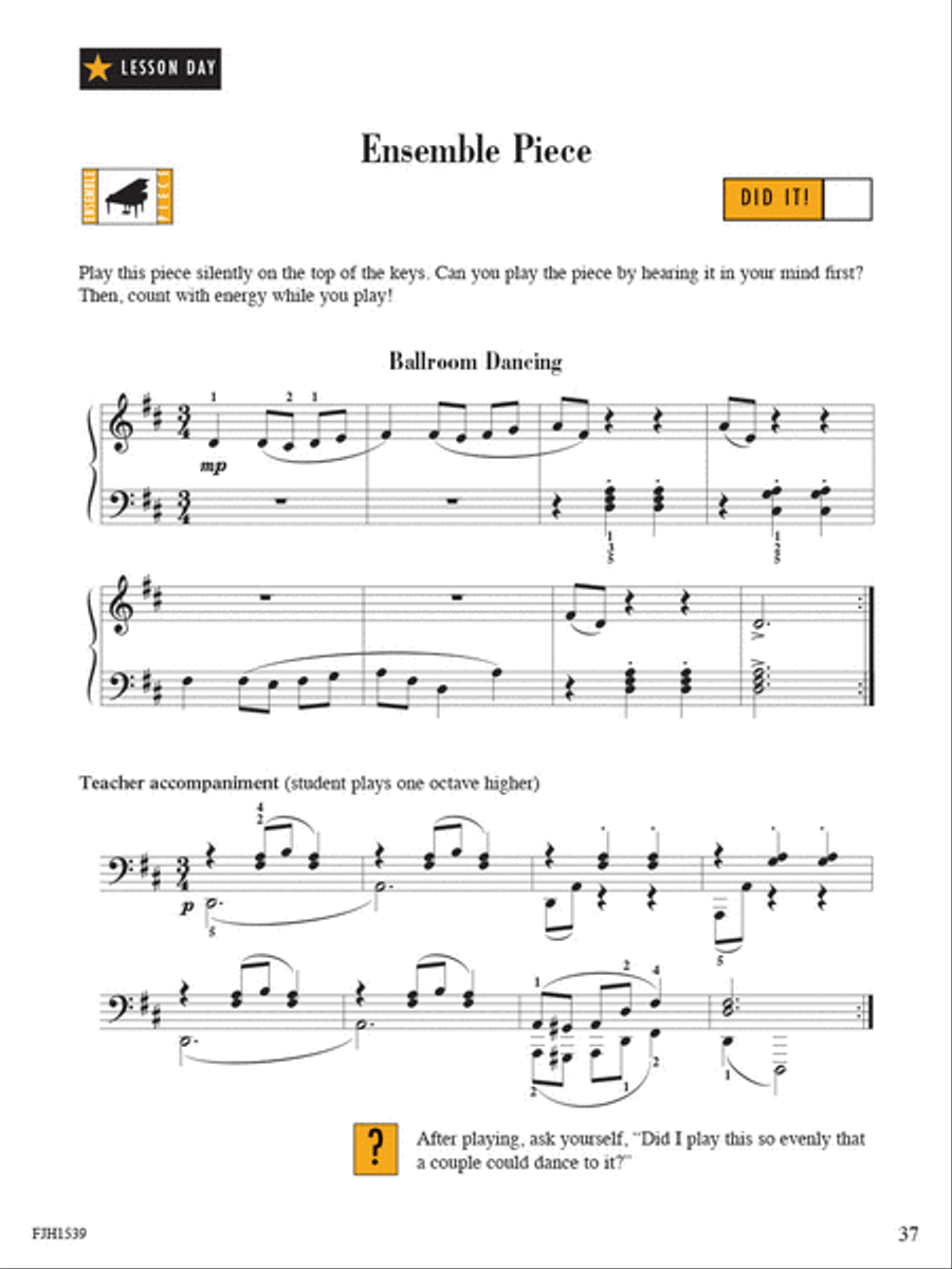 Sight Reading & Rhythm Every Day, Book 3A Piano Method scores gallery preview page 4