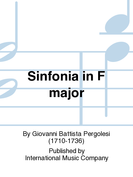 Sinfonia In F Major
