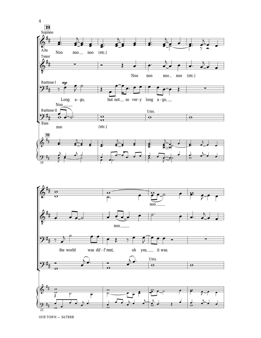 Our Town (from Cars) (arr. Philip Lawson) 4-Part scores gallery preview page 3