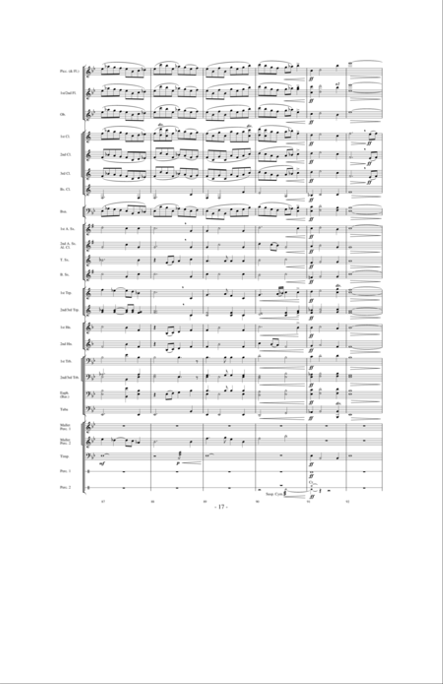 High Country Celebration Concert Band scores gallery preview page 16