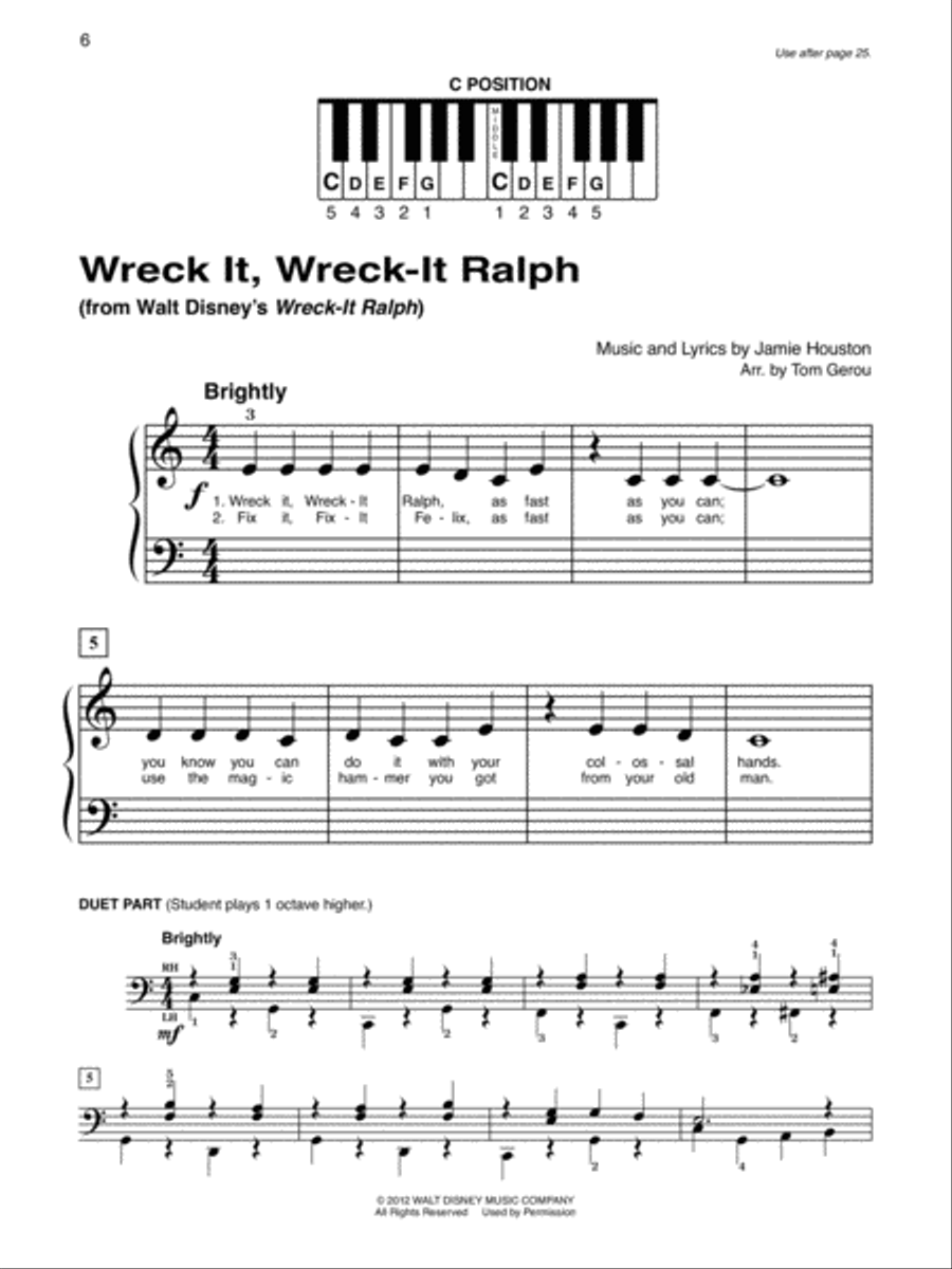 Alfred's Basic Piano Course Popular Hits Complete Book 1, Level 1A/1B Piano Method scores gallery preview page 3