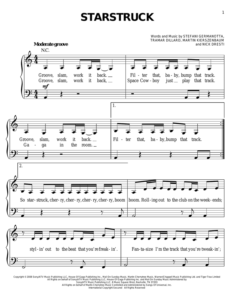 Starstruck Voice scores gallery preview page 1