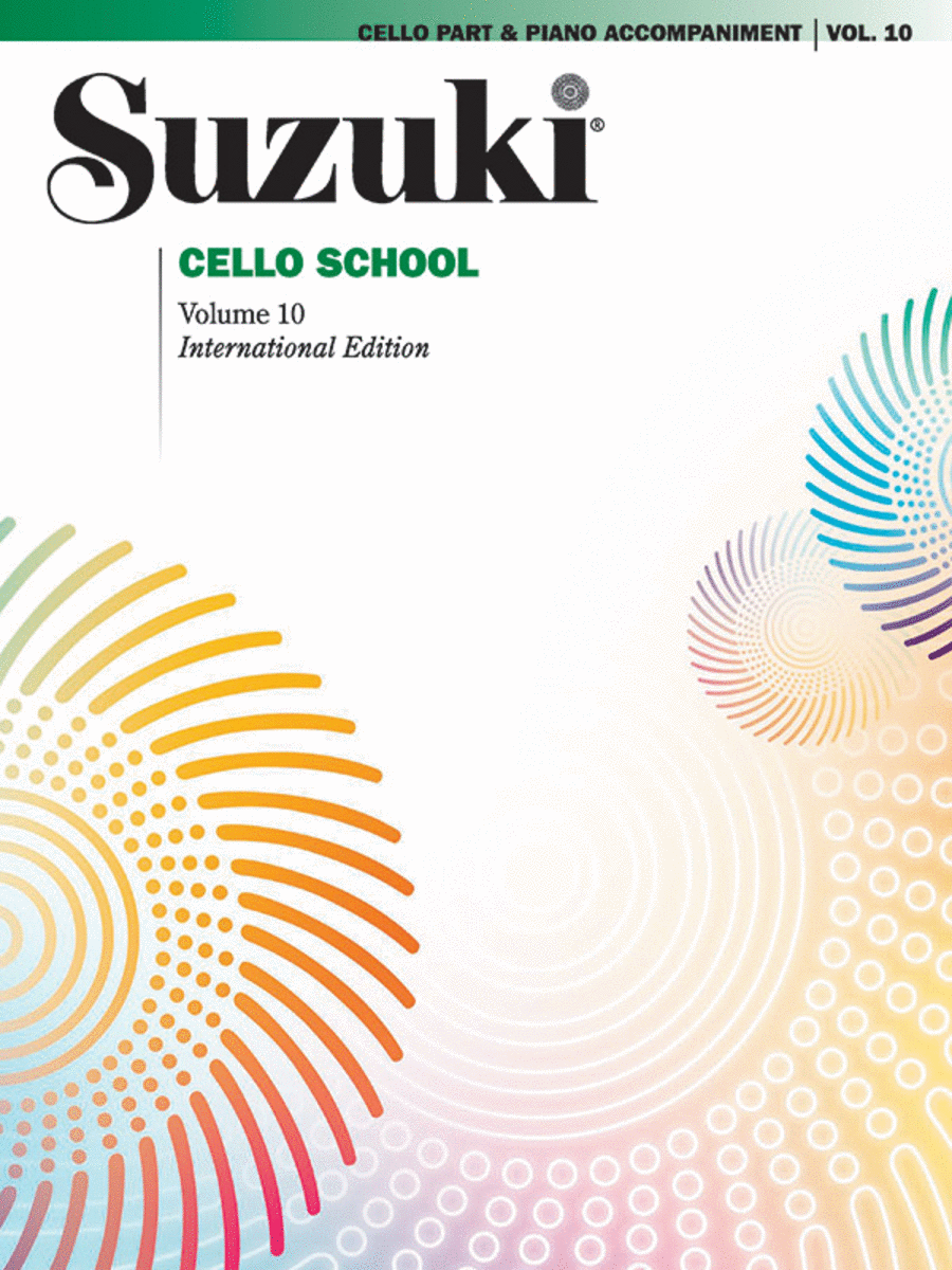 Suzuki Cello School, Volume 10 - Cello Part w/Piano Accompaniment
