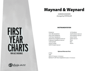 Book cover for Maynard & Waynard: Score