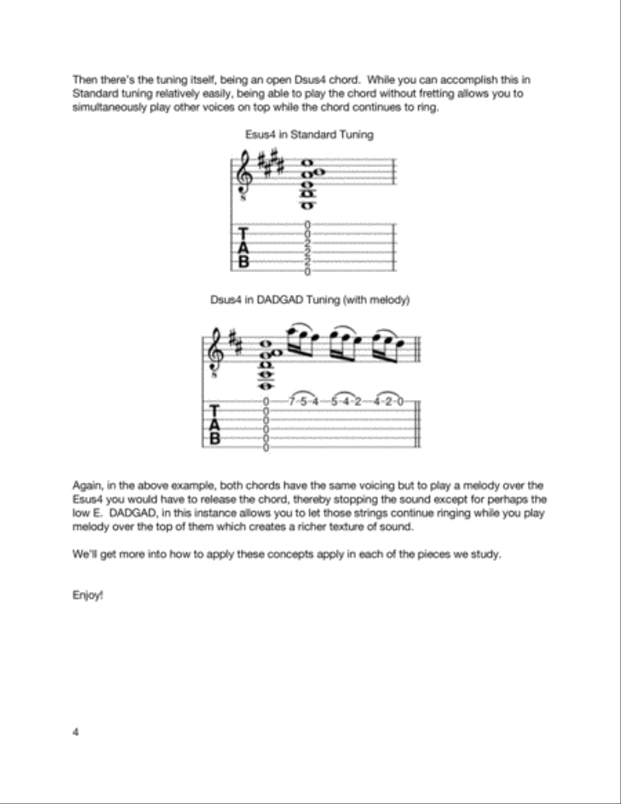 A DADGAD Christmas Acoustic Guitar scores gallery preview page 6