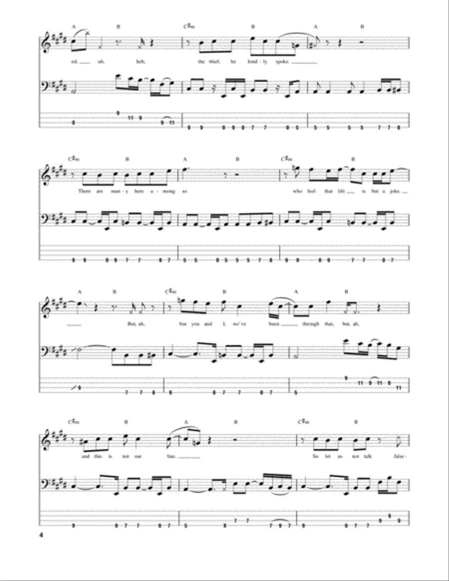 All Along The Watchtower All Along The Watchtower Guitar Tablature scores gallery preview page 4