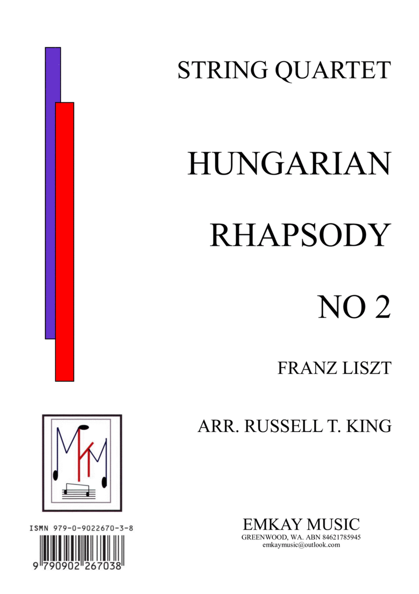 HUNGARIAN RHAPSODY NO 2 – STRING QUARTET image number null