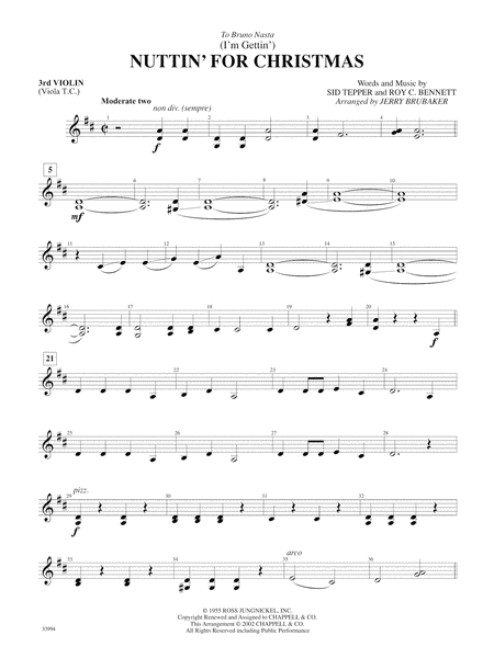 Classics for a Christmas Pops, Level 2: 3rd Violin (Viola [TC])