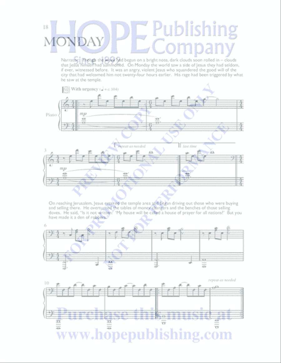 The Seven Last Days 4-Part scores gallery preview page 21