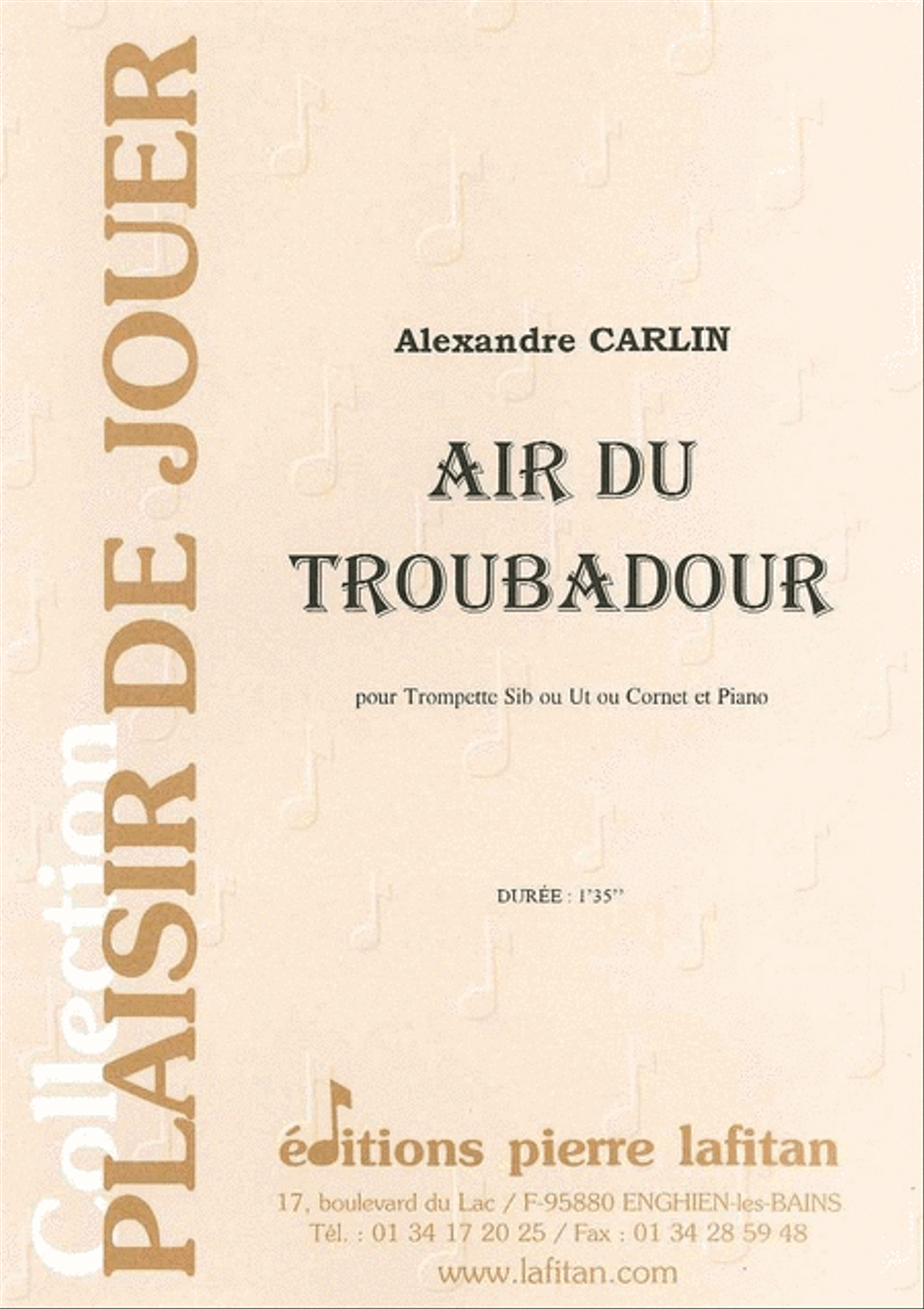Air du Troubadour Cornet scores gallery preview page 1