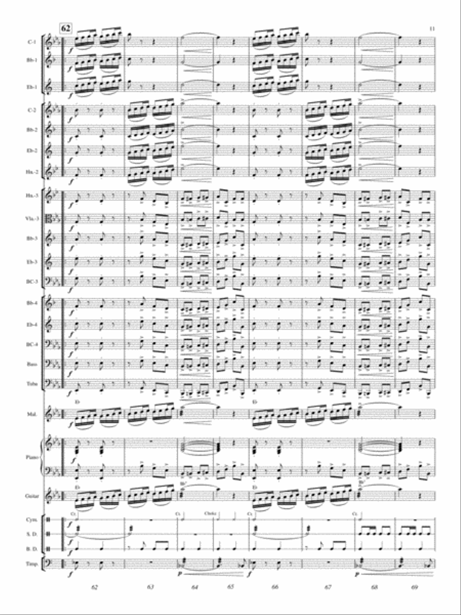 William Tell Overture (Finale) Concert Band scores gallery preview page 10