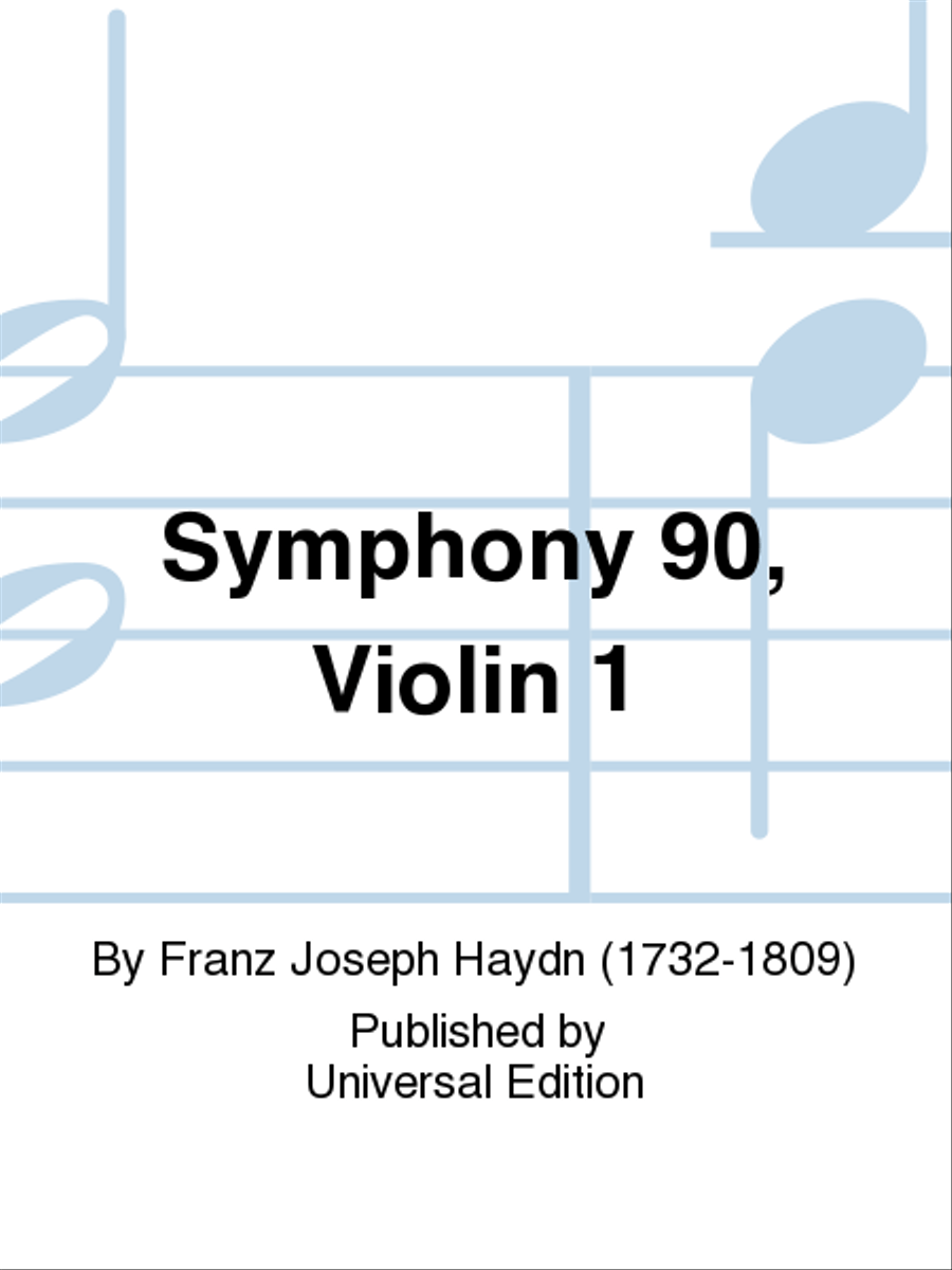 Book cover for Symphony 90, Violin 1