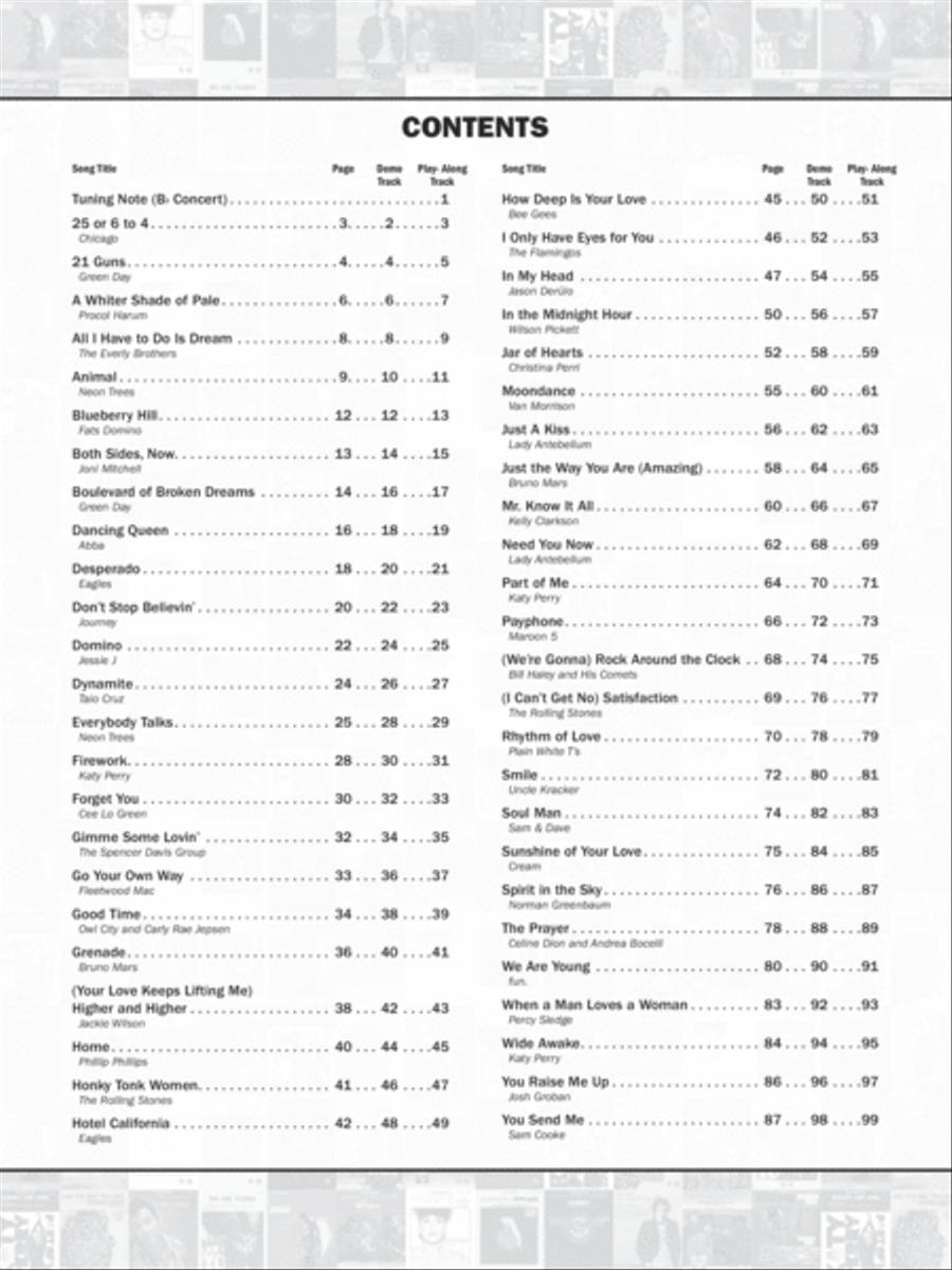 Ultimate Pop & Rock Instrumental Solos Alto Saxophone scores gallery preview page 3