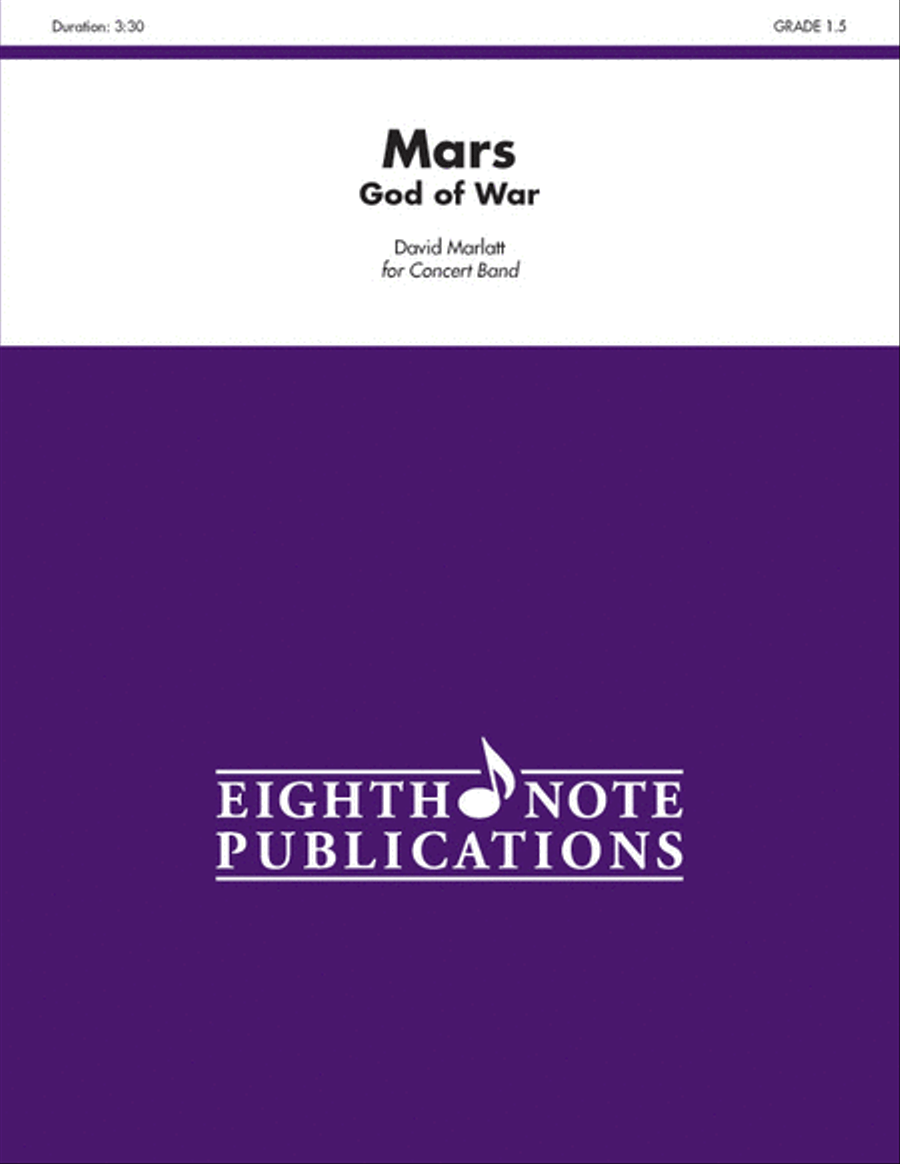 Mars -- God of War Mars -- God of War Concert Band scores gallery preview page 1