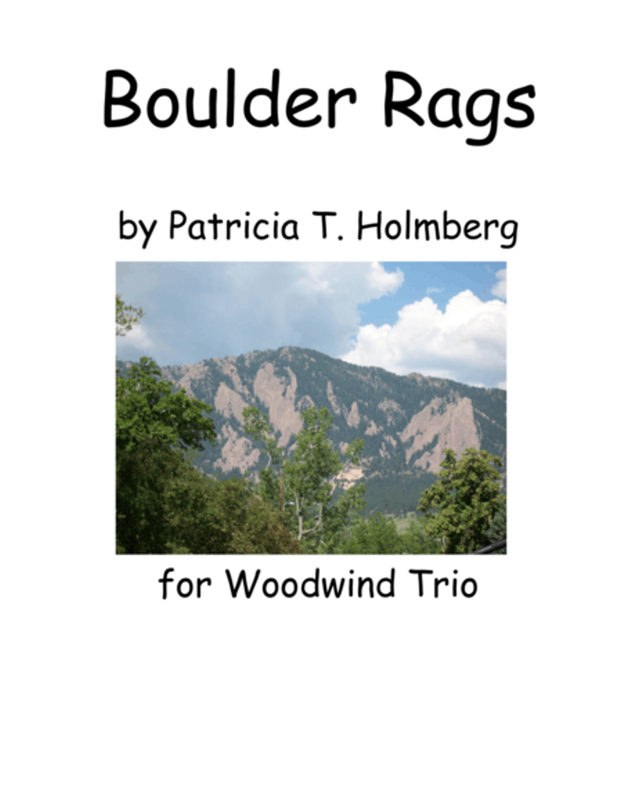 Boulder Rags, Arr. for Flute, Clarinet and Bassoon FLUTE PART