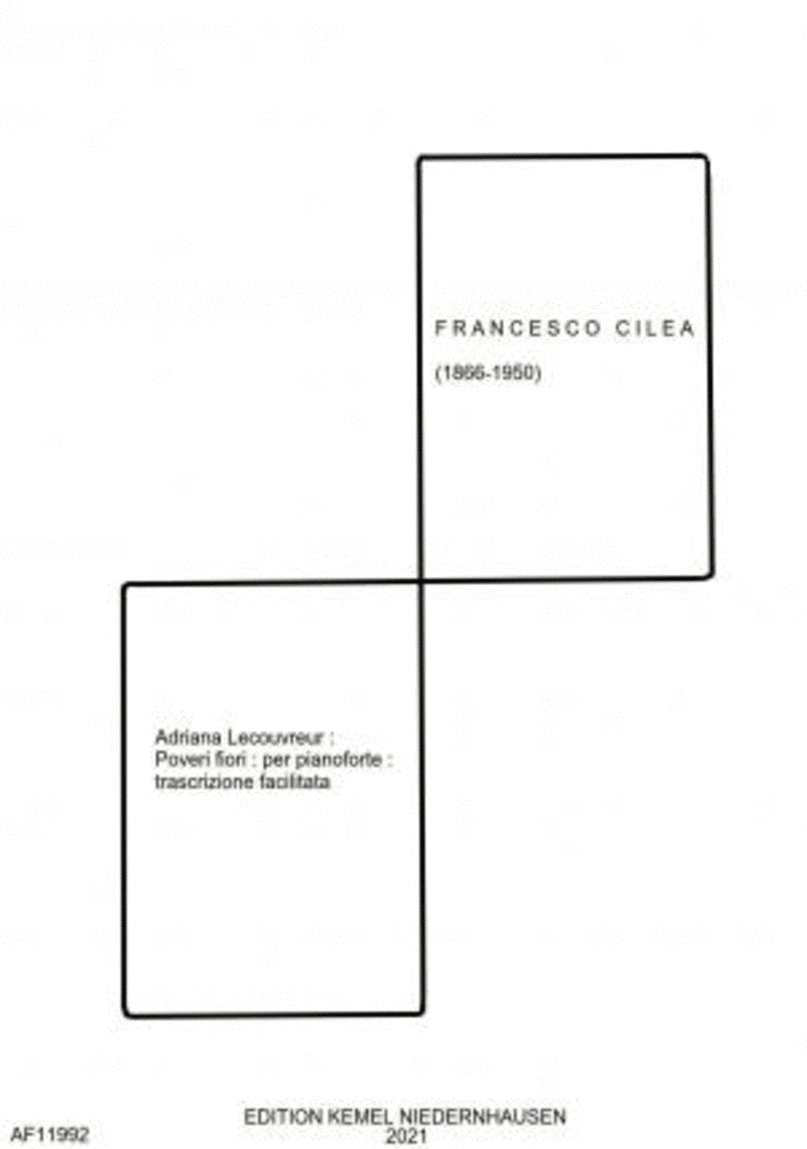 Adriana Lecouvreur Piano Solo scores gallery preview page 1