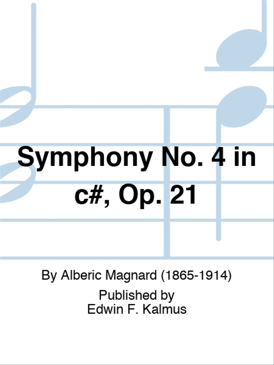 Symphony No. 4 in c#, Op. 21 Orchestra scores gallery preview page 1