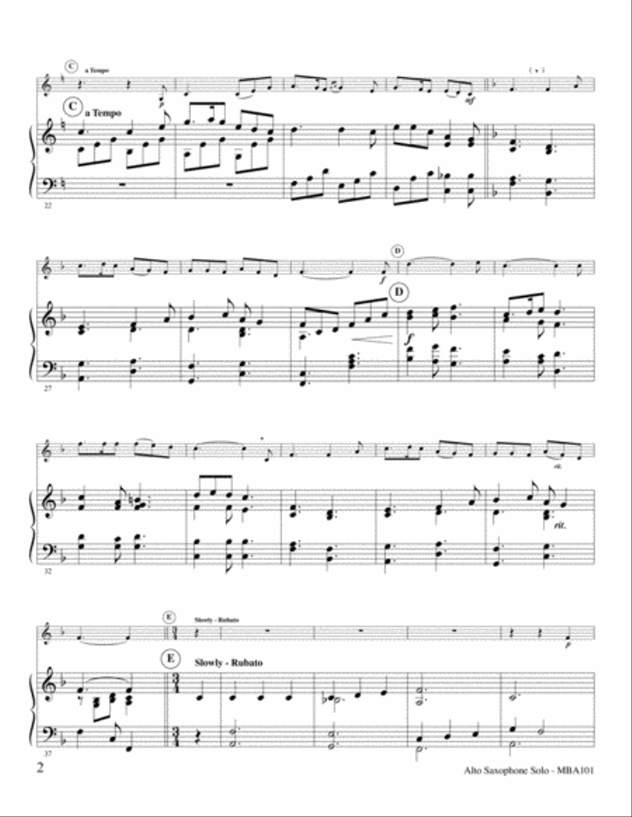 Redeemed- Medley Alto Saxophone scores gallery preview page 3